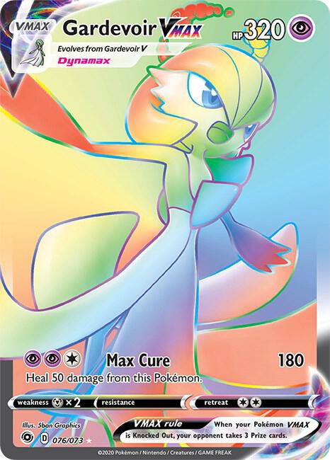 Gardevoir Vmax - 076/073 Champion's Path Rainbow Pokemon - NM/MINT