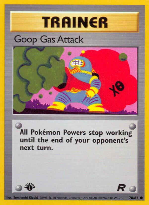 Goop Gas Attack - 78/82 Team Rocket 1st Edition Pokemon - NM