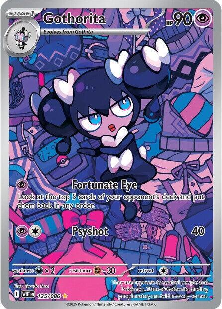 Gothorita - 125/086 White Flare Illustration Rare Pokemon - NM/MINT