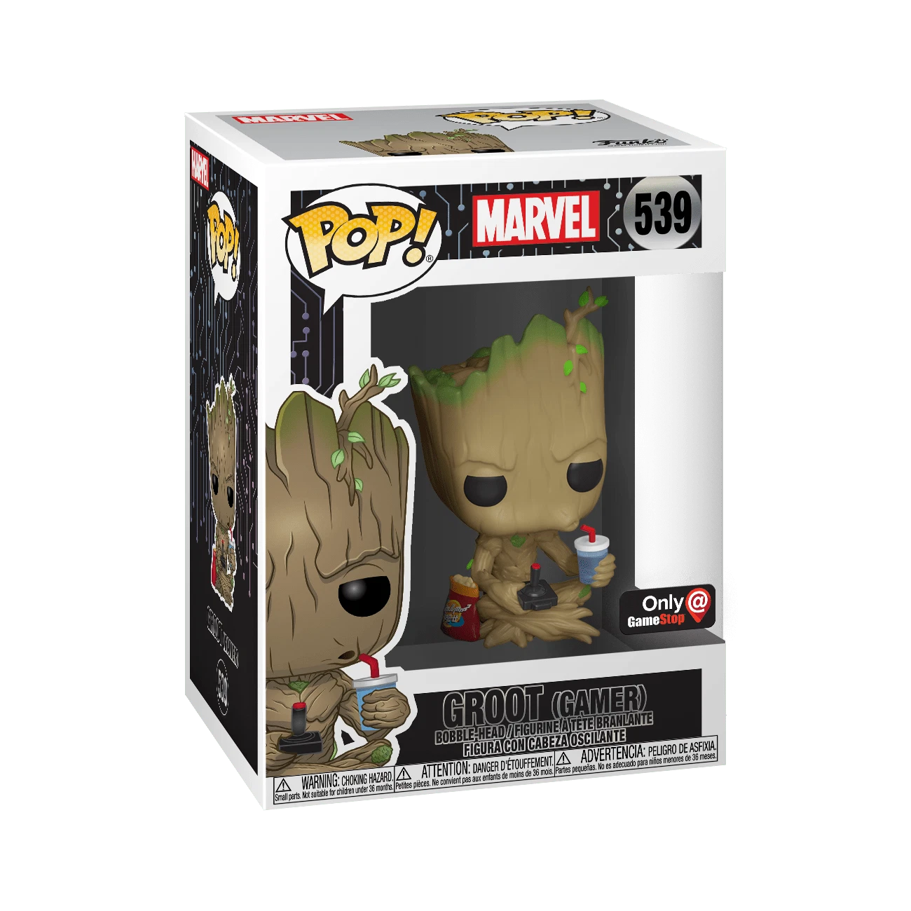 Funko Pop - Marvel Vinyl Figure - Groot (Gamer) Gamestop Exc.