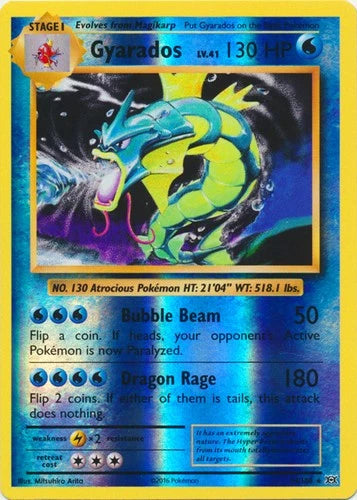 Gyarados  - 34/108 Evolutions Reverse Holo Rare Pokemon - NM