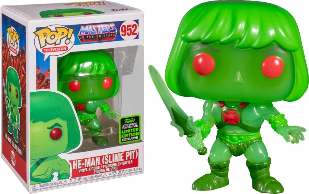 Funko Pop - MOTU Vinyl Figure - He-Man Slime Pit 952 2020 Spring Convention