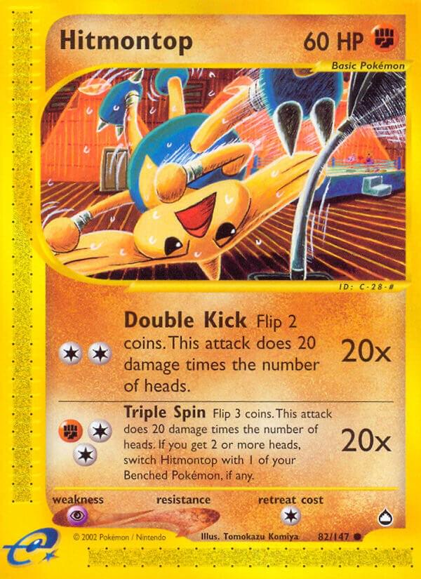 Hitmontop - 82/147 e-Reader Aquapolis Common Pokemon - NM