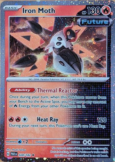 Iron Moth- 028/182 Cosmos Holo PROMO Pokemon - NM/MINT