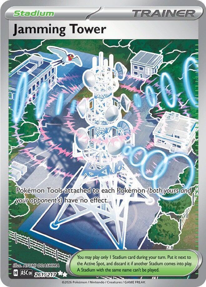 Jamming Tower - 261/217 Ascended Heroes Full Art Trainer - NM/MINT
