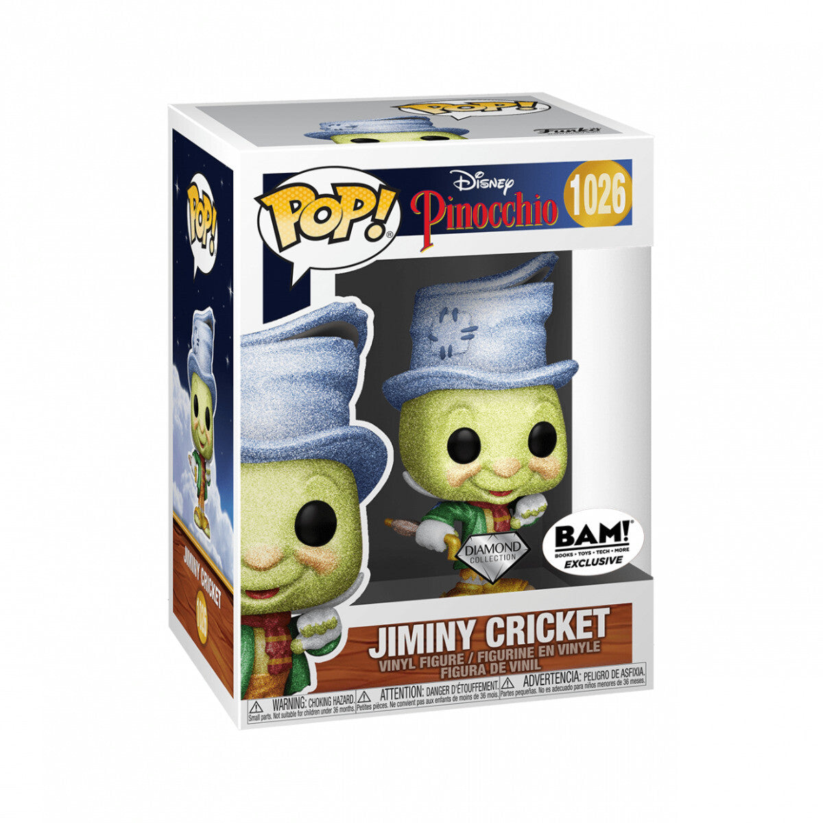 Funko Pop - Disney Vinyl Figure - Jiminy Cricket Diamond 1026 BAM