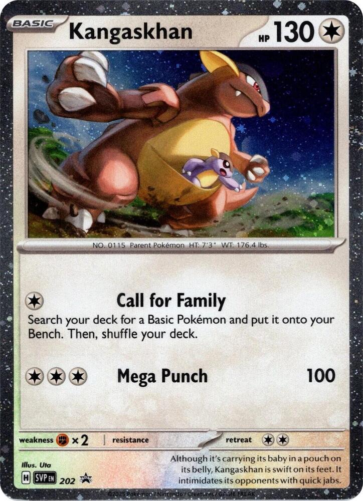 Kangaskhan - SVP 202 Black Star Promo Holo Pokemon - NM/MINT