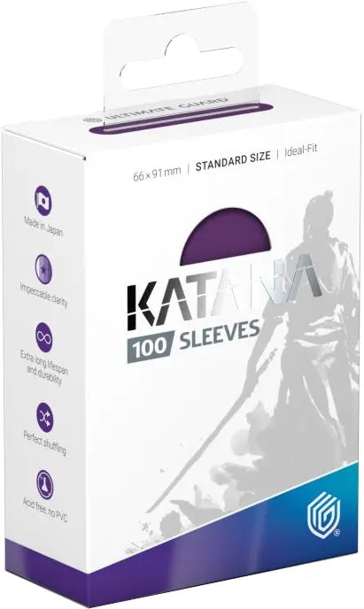 Ultimate Guard Katana Sleeves Standard Size - Iris Bloom Dark Purple (100)
