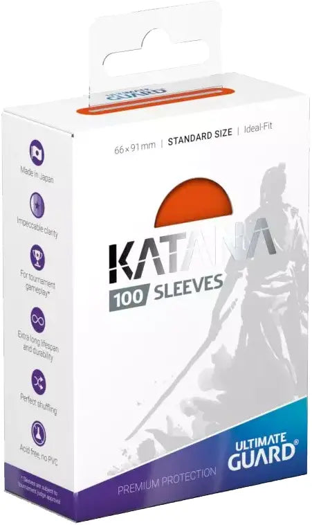 Ultimate Guard Katana Sleeves Standard Size - Orange (100)
