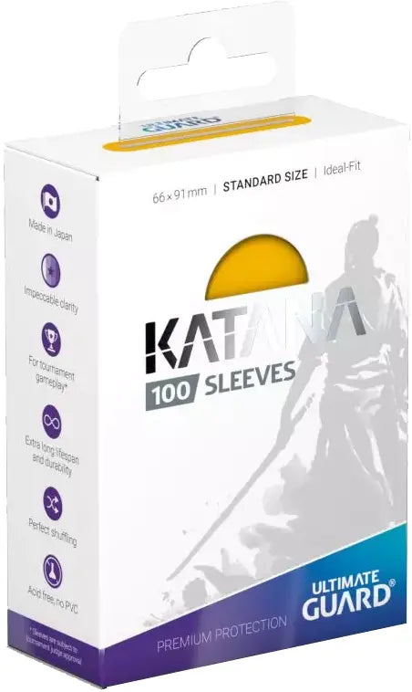 Ultimate Guard Katana Sleeves Standard Size - Yellow (100)
