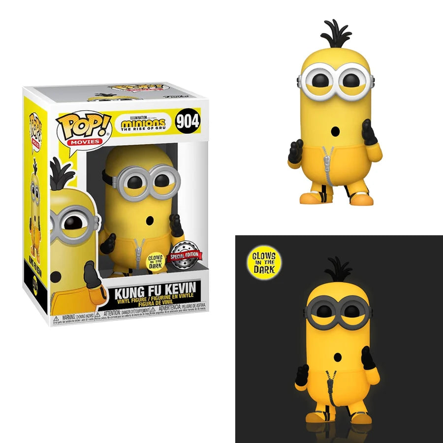 Funko Pop - Minions Vinyl Figure - Kung Fu Kevin Glow 904 Special Edition