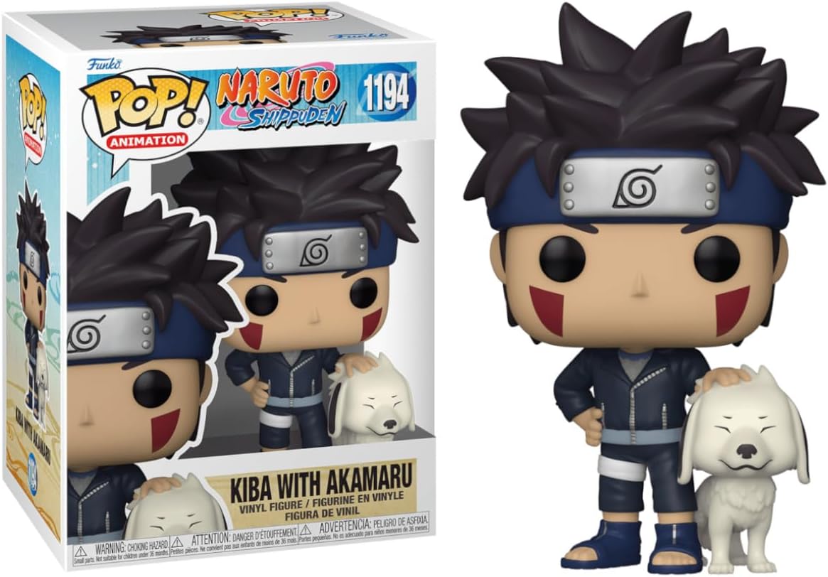 Funko Pop - Naruto Shippuden Vinyl Figure - Kiba With Akamaru 1194