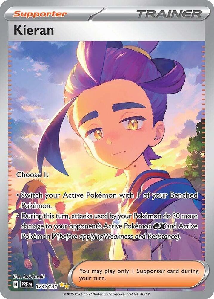 Kieran - 174/131 Prismatic Evolutions Special Illustration Trainer - NM