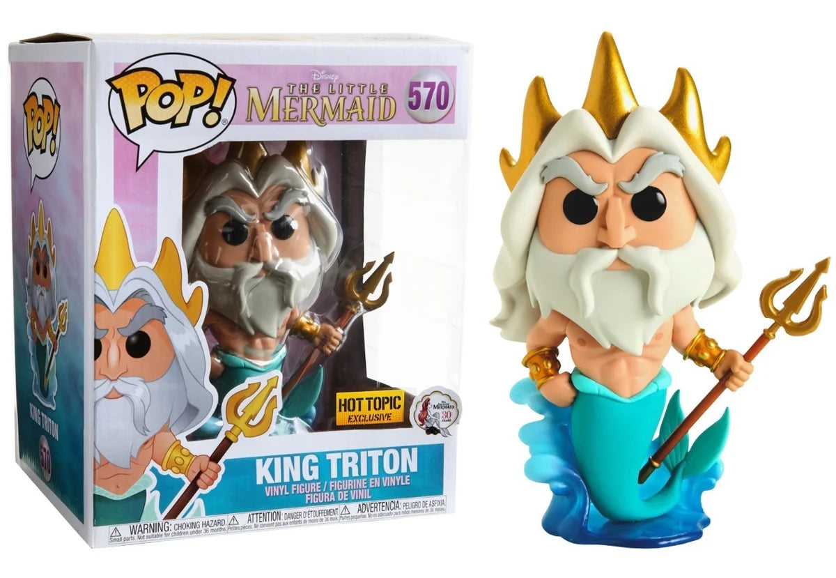 Funko Pop - Disney Vinyl Figure - King Triton 570 Hot Topic