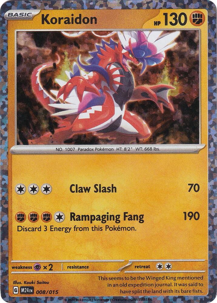 Koraidon - 008/015 Mcdonald's 2024 Holo Pokemon - NM/MINT