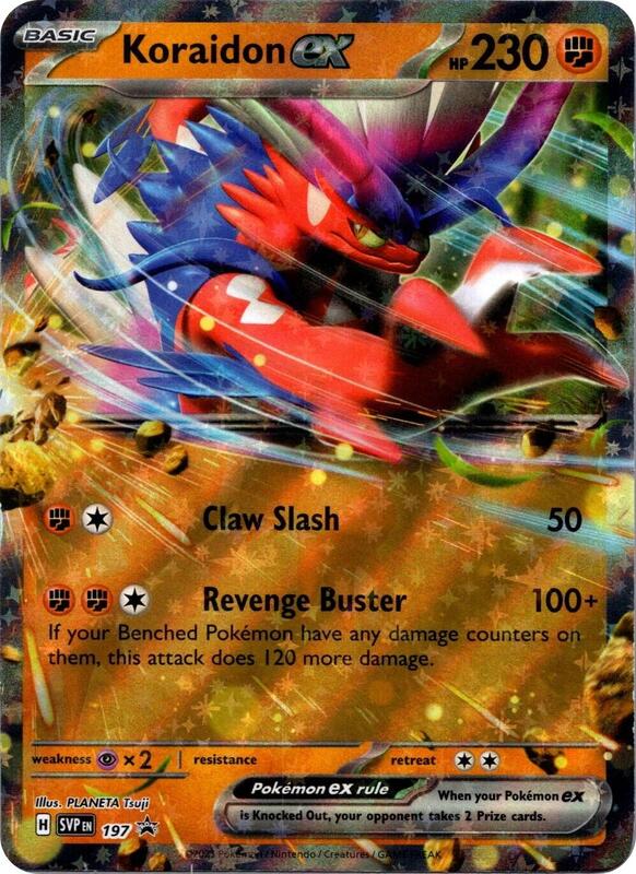 Koraidon ex - SVP 197 Black Star Promo Pokemon - NM/MINT