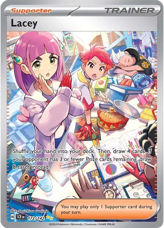 Lacey - 172/142 Stellar Crown Special Illustration Rare Trainer - NM/MINT