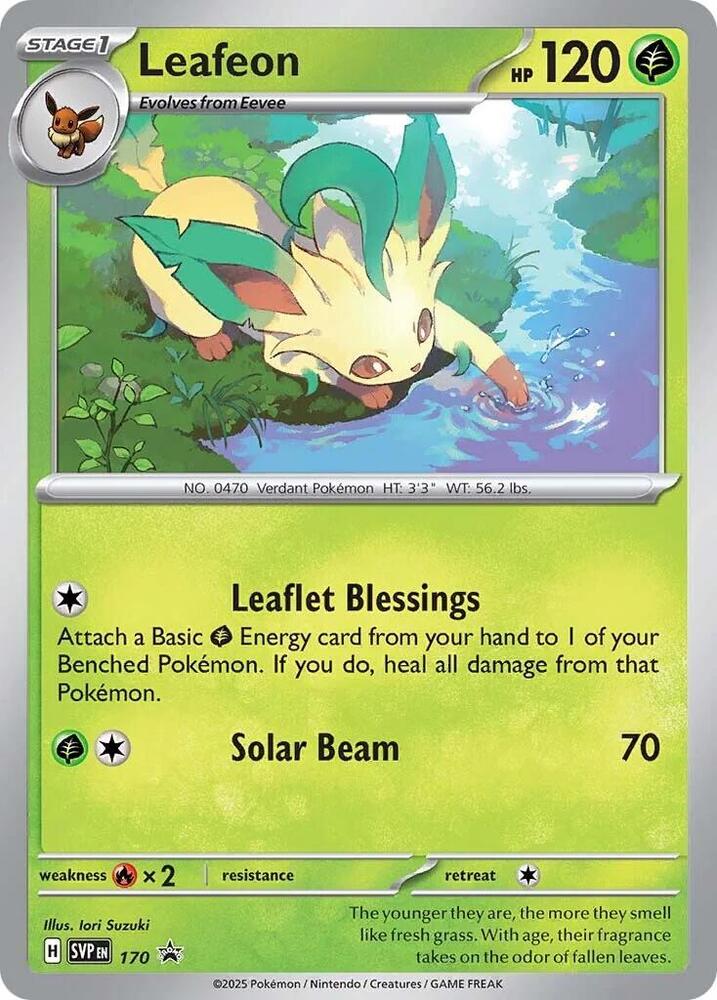 Leafeon - SVP 170 Black Star Promo Holo Pokemon - NM/MINT