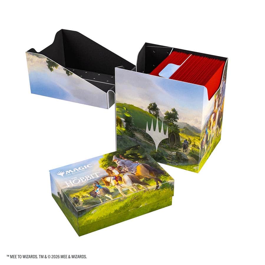 Deck Box: GameGenic Deck Box: Soft Crate 80 The Hobbit: Leaving Hobbiton & Troop Of Ponies