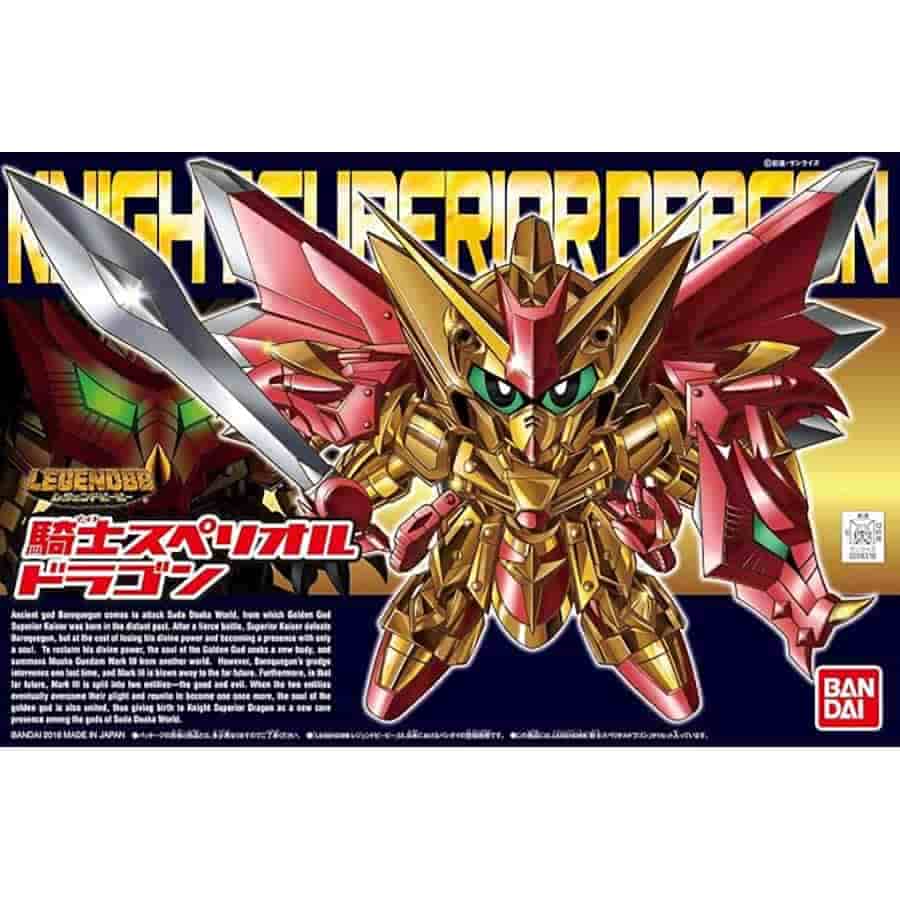 Gunpla Model Kit Bandai - Gundam Legend Knight Superior Dragon SDBB 400