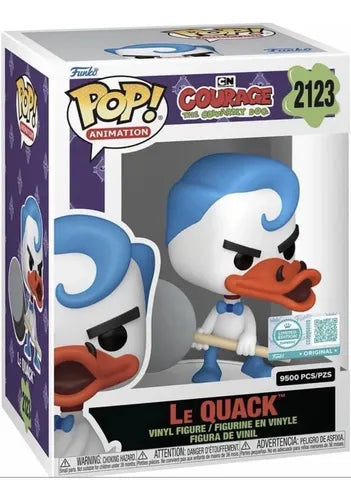 Funko Pop - Courage The Cowardly Dog Vinyl Figure - Le Quack 2123 9500 PCS