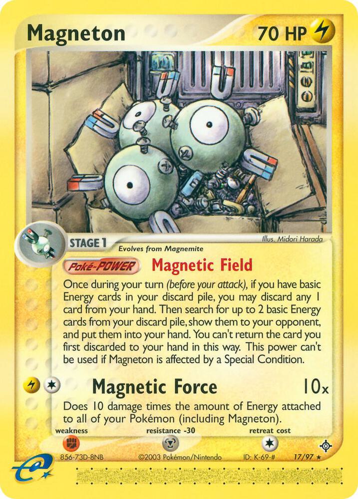 Magneton - 17/97 ex Dragon Pokemon - NM