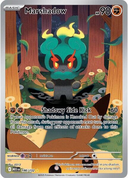 Marshadow - 146/132 Mega Evolution Illustration Rare Pokemon - NM/MINT