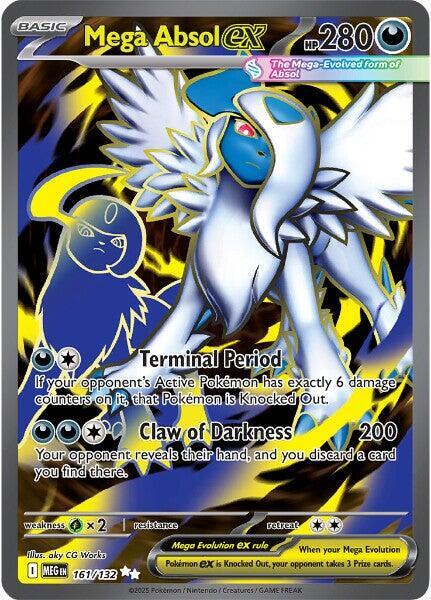 Mega Absol ex - 161/132 Mega Evolution Full Art Pokemon - NM/MINT