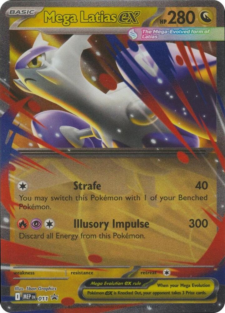 Mega Latias ex - MEP011 Black Star Promo Pokemon - NM/MINT