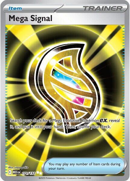 Mega Signal - 171/132 Mega Evolution Full Art Trainer - NM/MINT