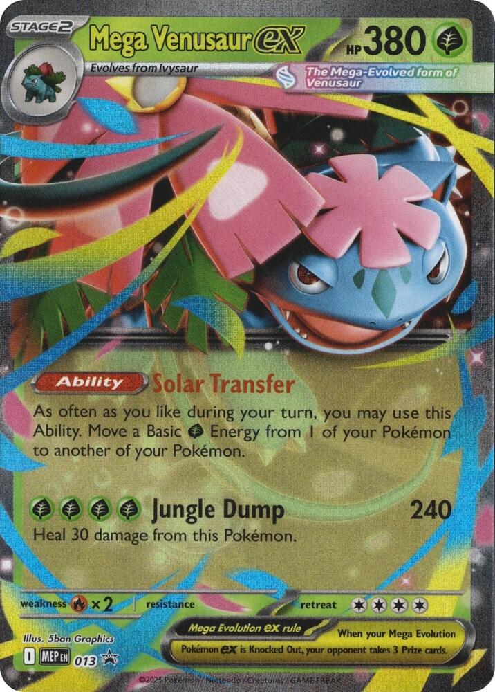 Mega Venusaur ex - MEP013 Black Star Promo Pokemon - NM/MINT