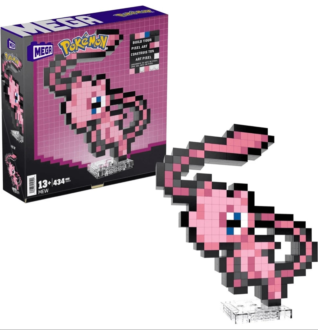 Mew Mega Bloks Pokemon Pixel Art 434 Pcs Building Block Set
