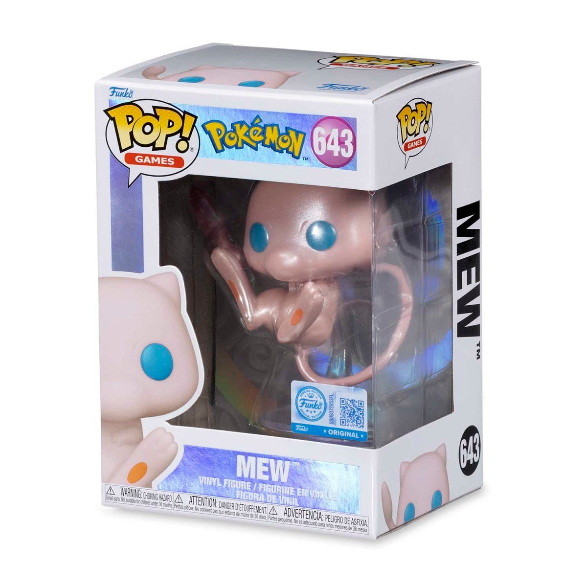 Funko Pop - Pokemon Vinyl Figure - Mew Pearlescent 643 Pokemon Center