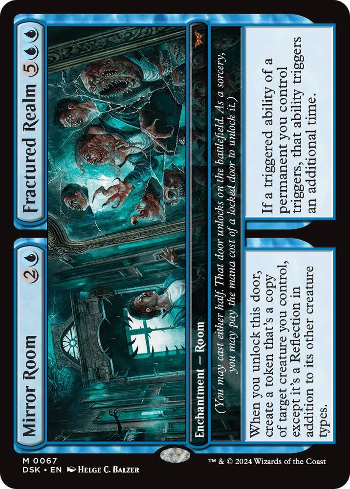 Mirror Room//Fractured Realm - 67 Duskmourn Mythic Magic - NM/MINT
