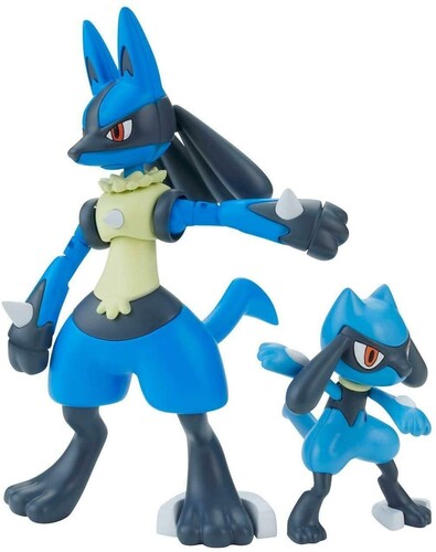 Pokemon - Pokepla Bandai Quick Model Kit - Riolu & Lucario