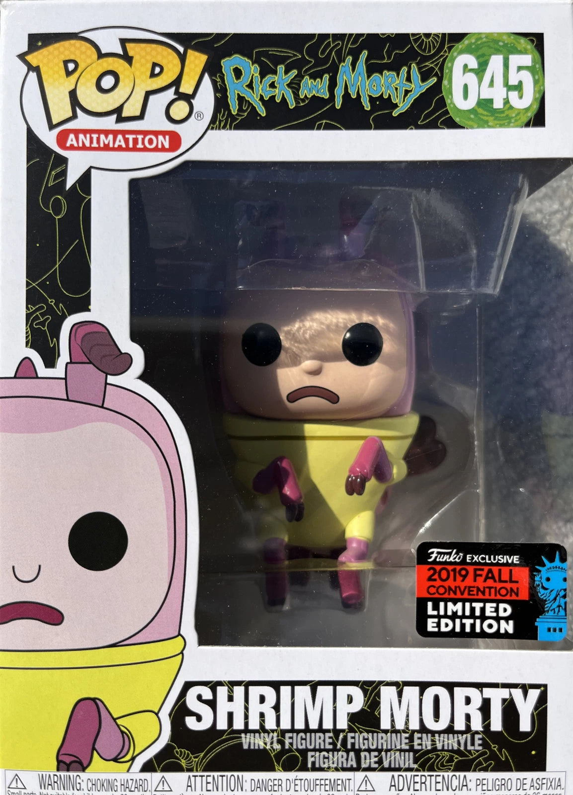 Funko Pop - Rick & Morty Vinyl Figure - Shrimp Morty 645 2019 Fall Exc.