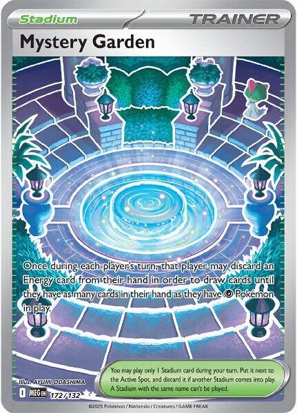 Mystery Garden - 172/132 Mega Evolution Full Art Trainer - NM/MINT