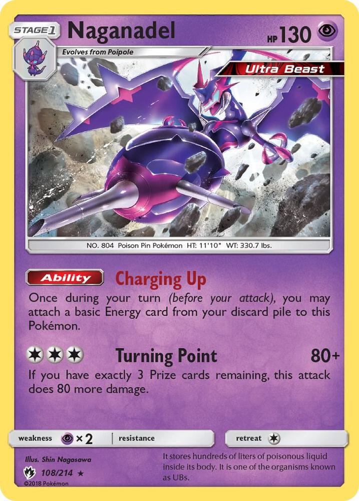 Naganadel - Lost Thunder Holo Rare Pokemon - NM/MINT