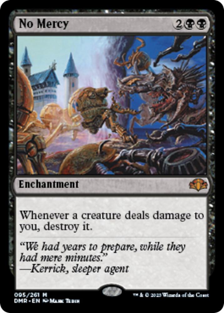 No Mercy - 95 Dominaria Remastered Foil Mythic Magic- NM/MINT