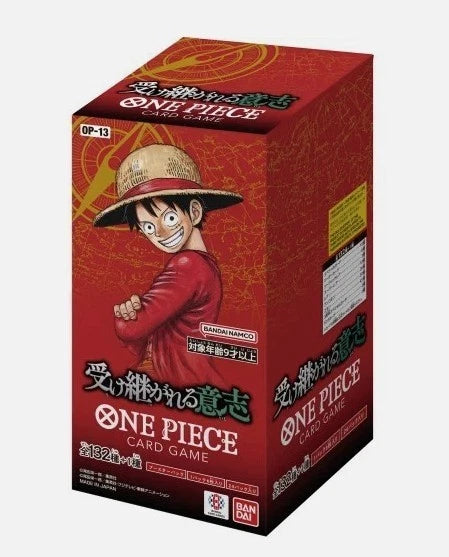 One Piece Japanese Booster Box - OP-13 Carrying on His Will (24 Packs)