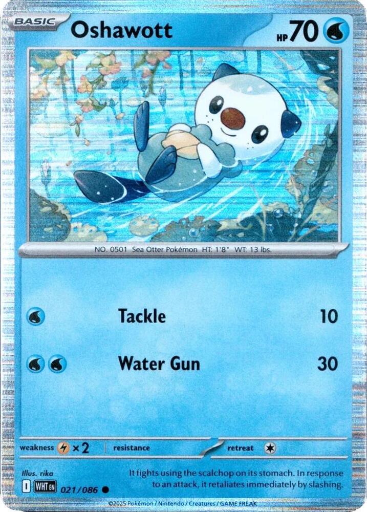 Oshawott - 021/086 Unova Poster Collection Promo Pokemon - NM/MINT