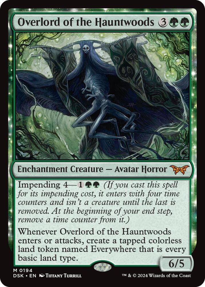 Overlord of the Hauntwoods - 194 Duskmourne: House of Horrors Mythic Magic - NM