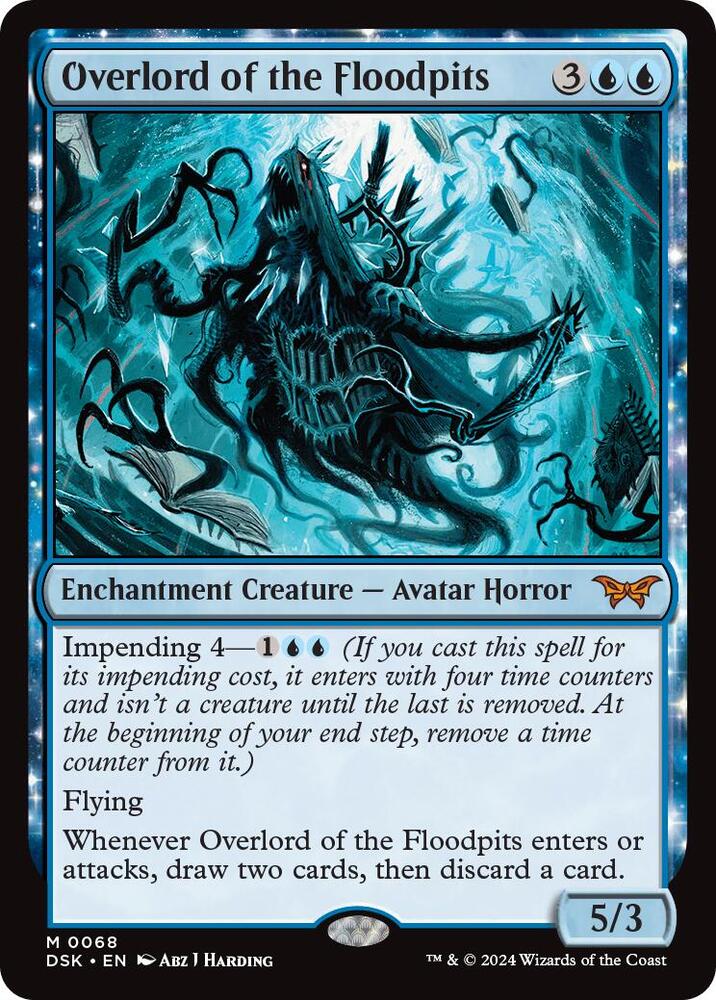 Overlord of the Floodpits - 68 Duskmourn Mythic Magic - NM/MINT