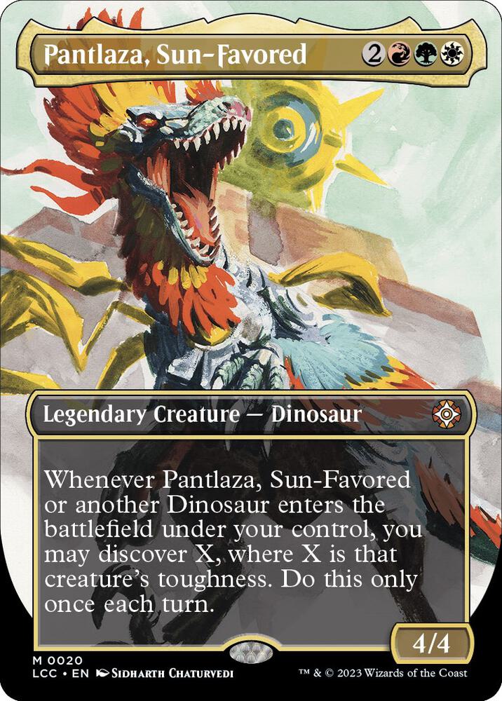 Pantlaza, Sun-Favored - 20 Commander: The Lost Caverns of Ixalan Borderless Mythic Magic - NM/MINT