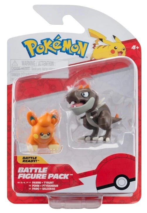 Pokemon Officially Licensed Toys Battle Figure Pack - Pawmi & Tyrunt