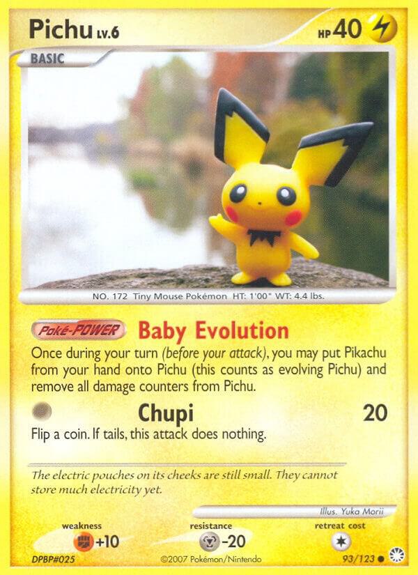 Pichu - 93/123 Mysterious Treasures Pokemon - NM