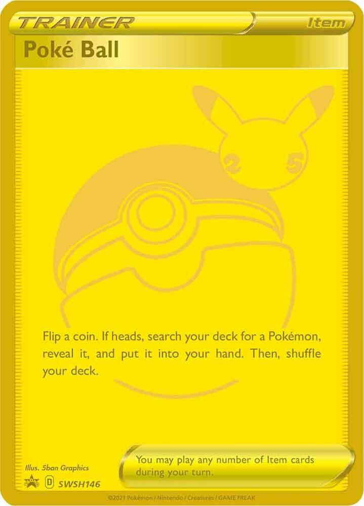 Poke Ball - SWSH146 Black Star Promo Trainer - NM/MINT