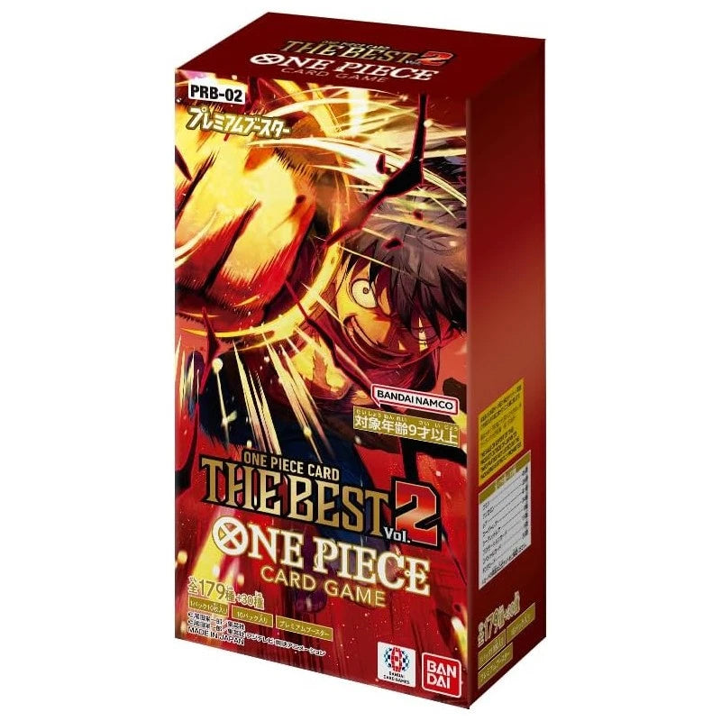 One Piece Japanese Booster Box - PRB-02 Premium Booster The Best Vol. 2 (10 Packs)