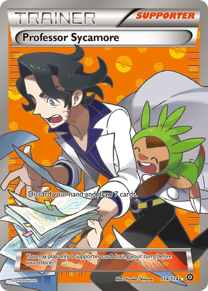 Professor Sycamore - 114/114 Steam Siege Full Art Trainer - NM
