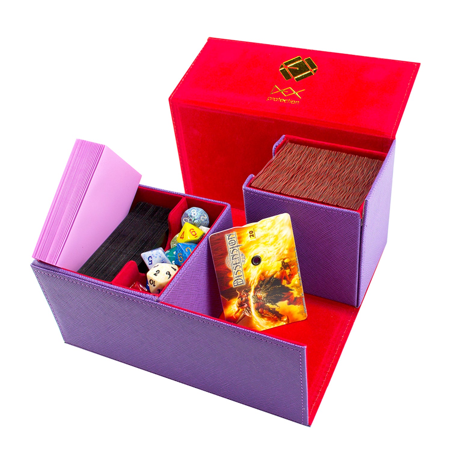 Deck Box - Dex Creation Line Magnetic - Large: Purple